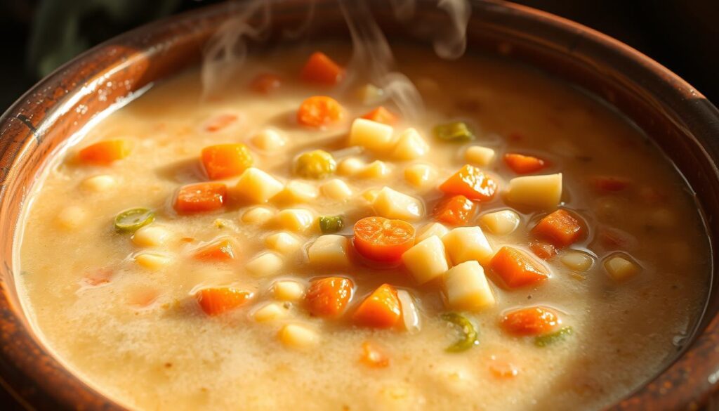 Hominy and Vegetables in Menudo