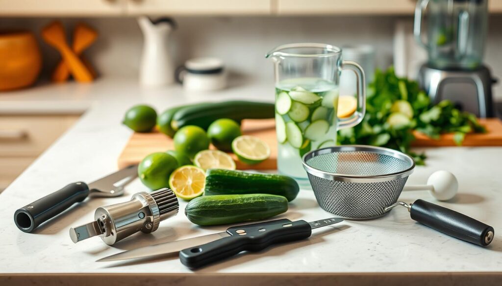 Kitchen Tools for Agua Fresca Preparation