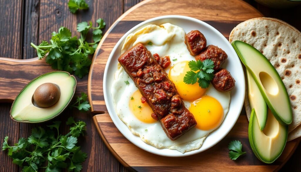 Meal Prep Chorizo and Eggs Mexican Tapas