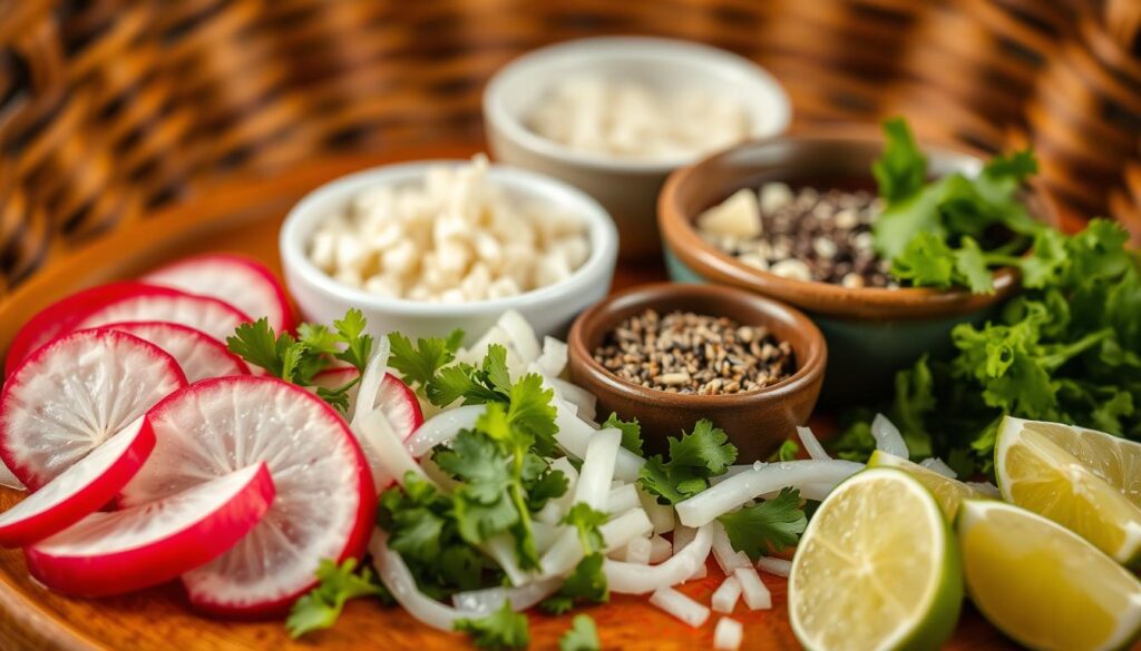 Mexican Antojitos Garnishes for Pozole