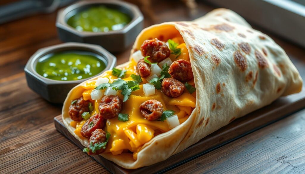 Mexican Breakfast Burritos with Chorizo