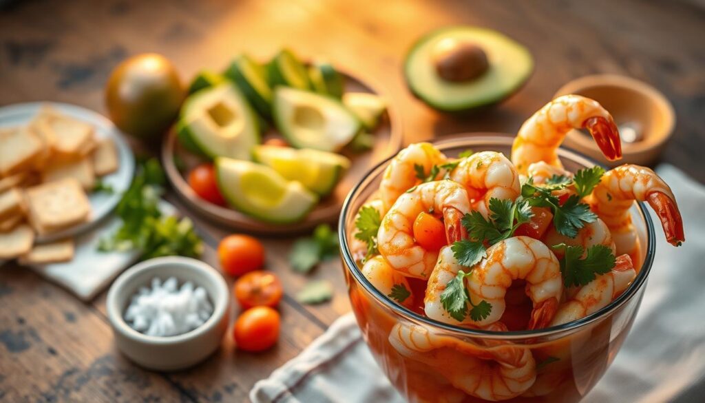 Mexican Shrimp Cocktail Assembly