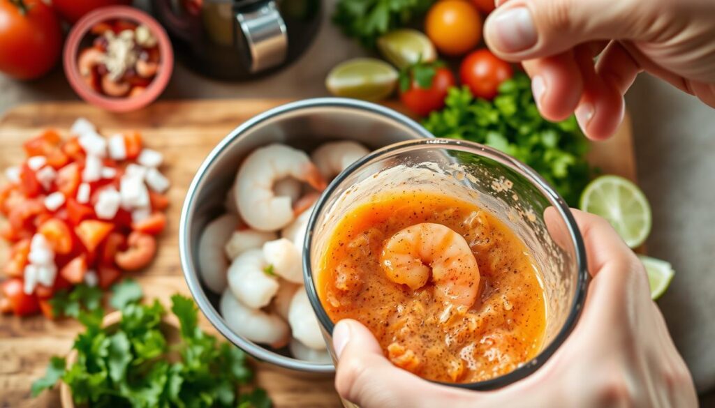 Mexican Shrimp Cocktail Sauce Preparation