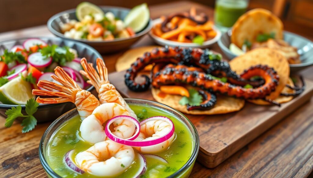Mexican Tapas Aguachile Variations